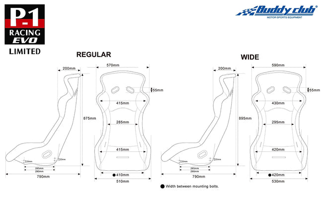 Buddy Club P-1 Limited Evo Bucket Seat