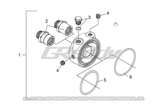 GReddy Universal Oil Filter Block Sensor Adapter