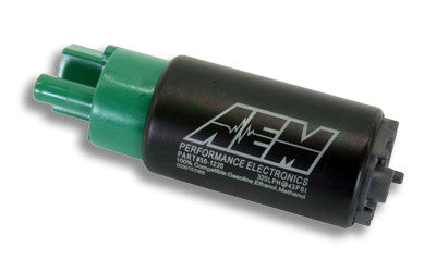 AEM 320LPH E85 High Flow In-Tank Fuel Pump (65mm, offset inlet)