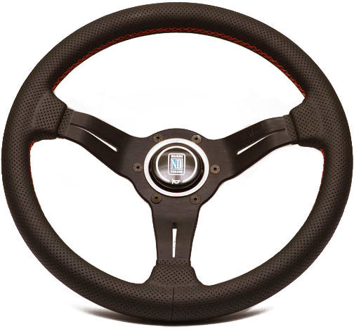 Nardi Deep Corn Perforated Leather with Black Spokes
