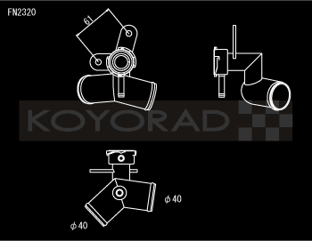 Koyorad Aluminum Filler Neck