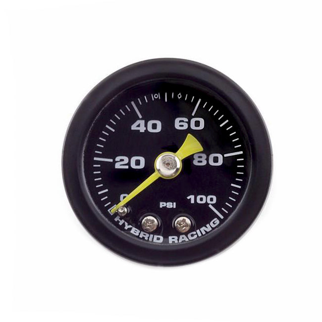 HYBRID RACING Liquid Filled Fuel Pressure Gauge