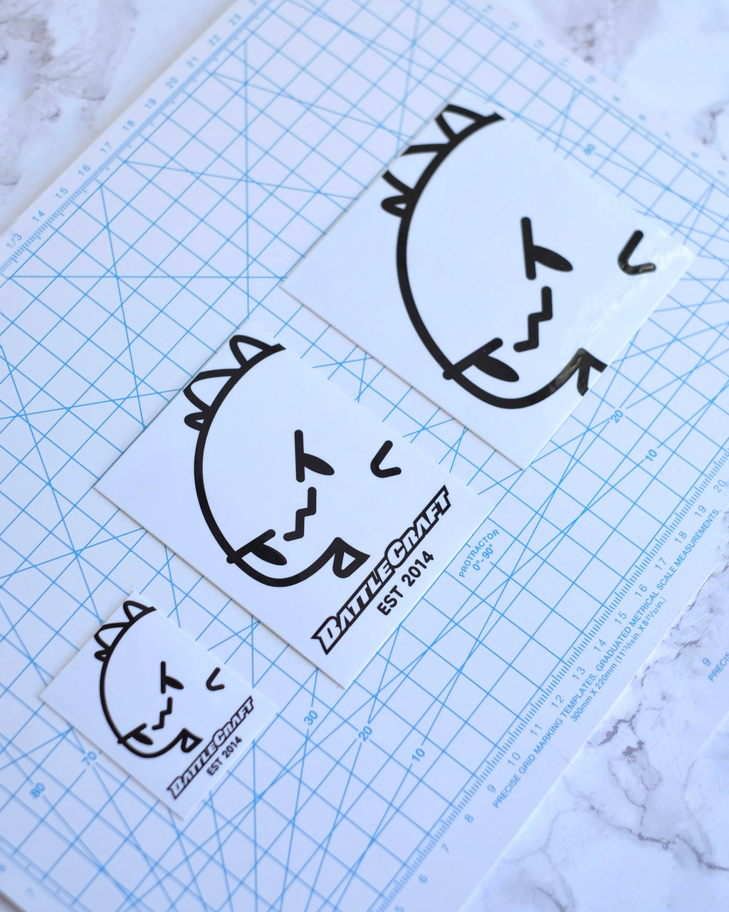 BattleCraft "Crafty" (x3) Sticker Pack