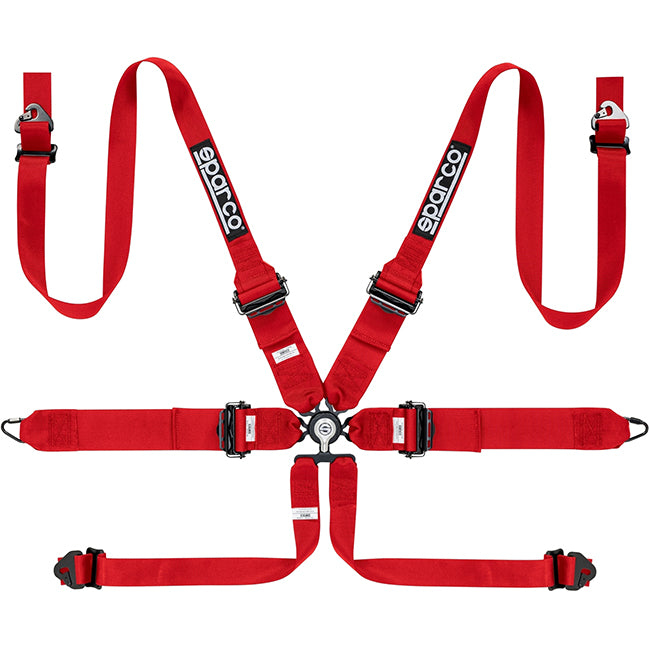 Sparco 6 Point HANS 3"/2" Harness (Aluminum)