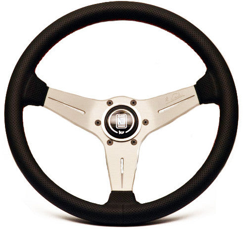 Nardi Deep Corn Perforated Leather with White Anodized Spokes