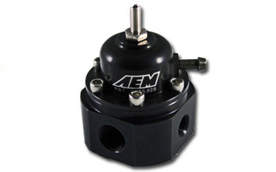 AEM Adjustable Fuel Pressure Regulator (Black), for Universal Application